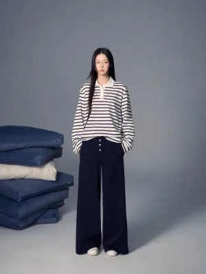 LLDC 'NEAT COLLECTION' Stripe Polo Shirt & Pants Set