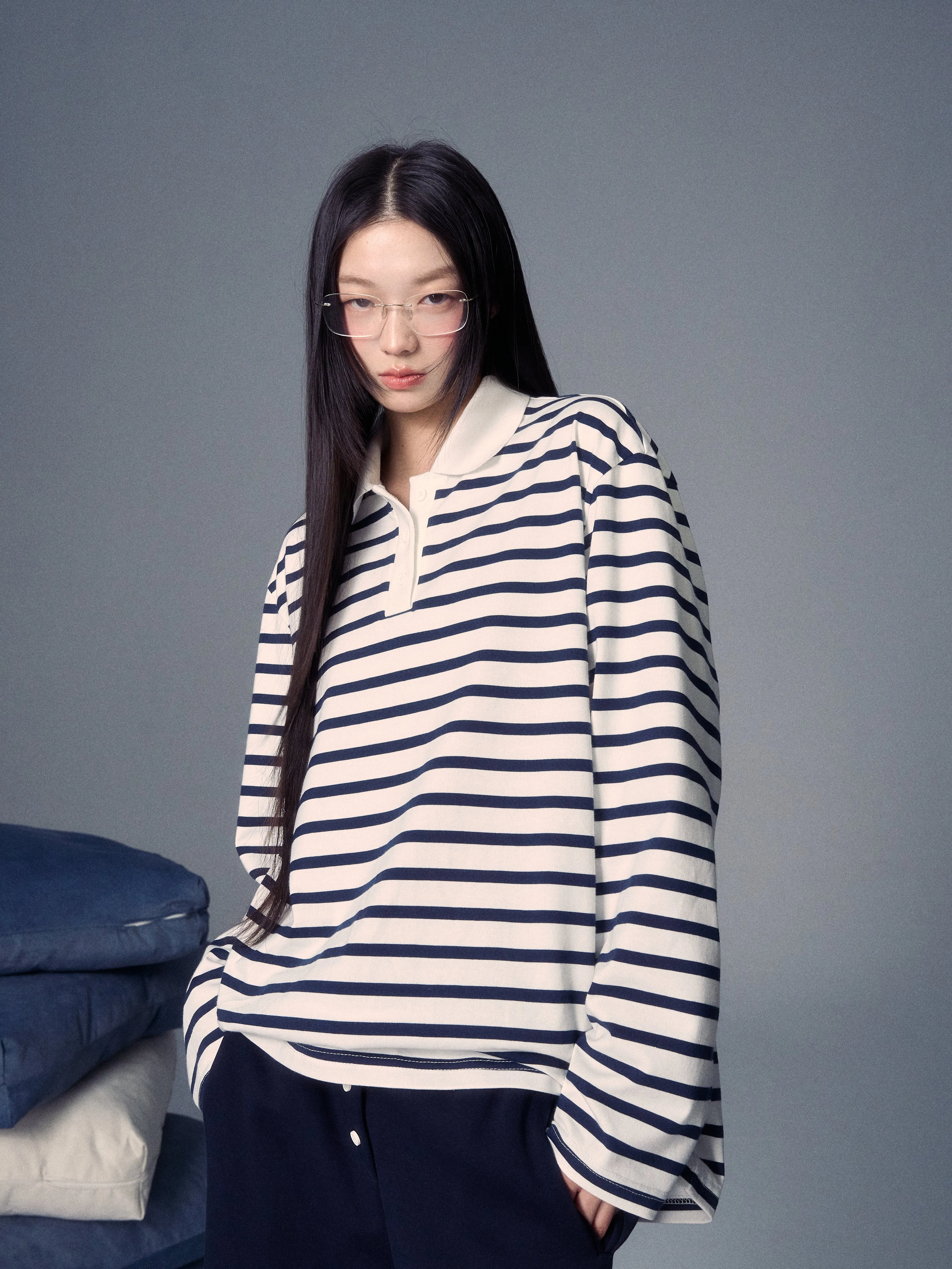 LLDC 'NEAT COLLECTION' Stripe Polo Shirt & Pants Set
