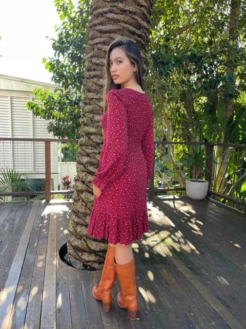 Mae Vintage Floral Short Dress
