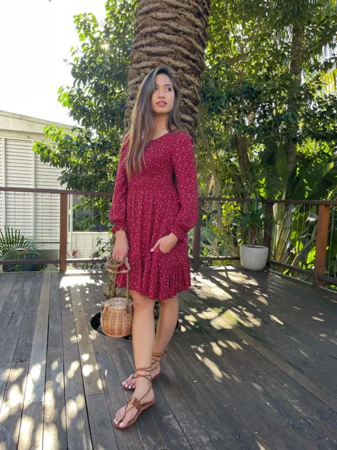 Mae Vintage Floral Short Dress