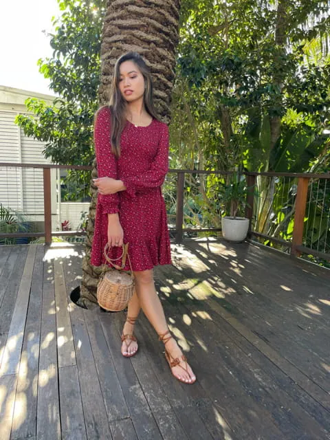 Mae Vintage Floral Short Dress