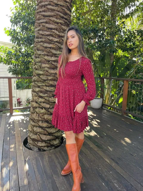 Mae Vintage Floral Short Dress