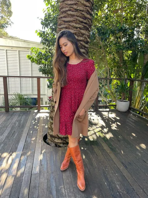 Mae Vintage Floral Short Dress