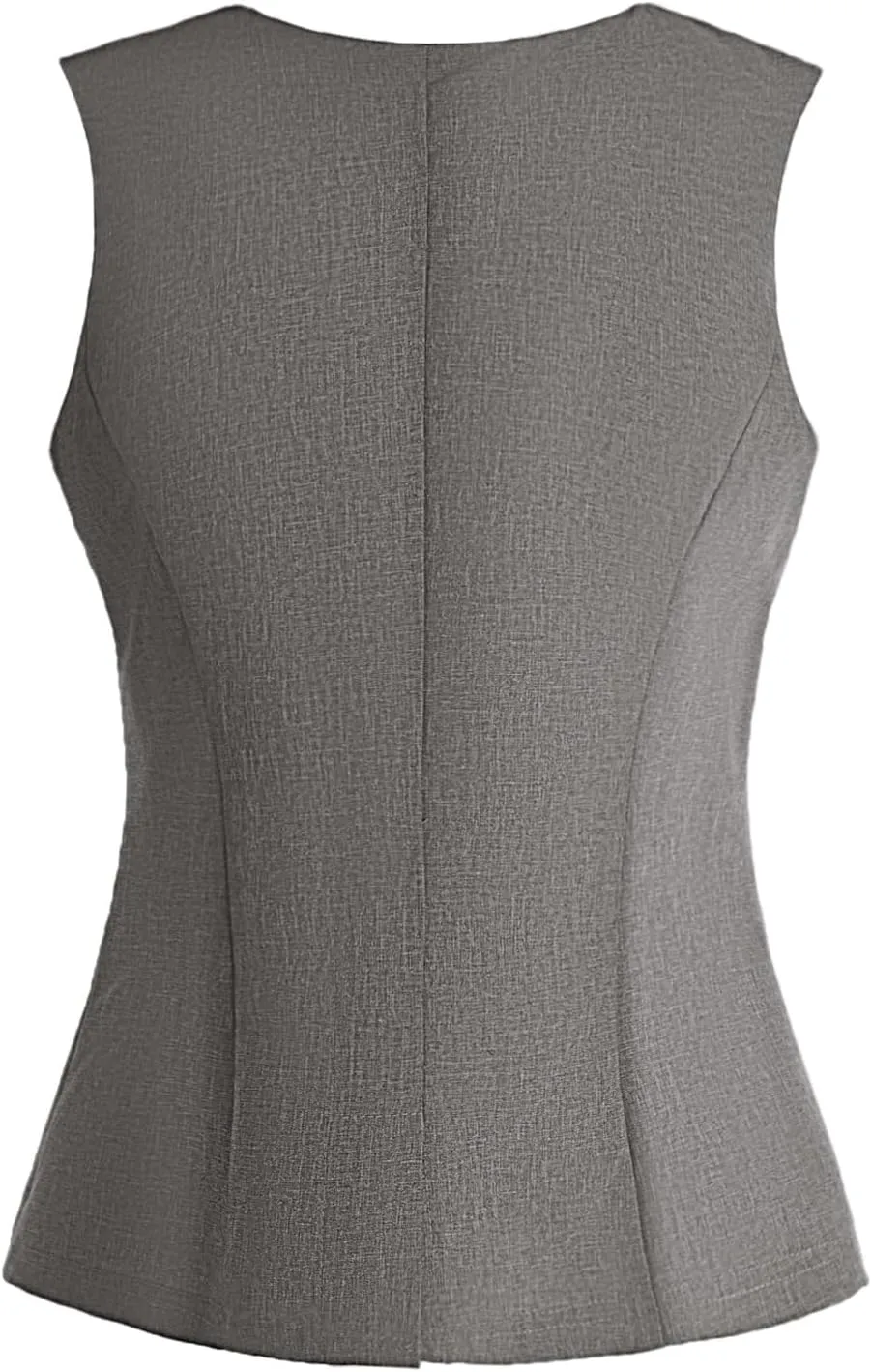 MakeMeChic Women's Vest Top Sleeveless Blazer Split Hem Button Down Dressy Suit Vest Outerwear Waistcoat