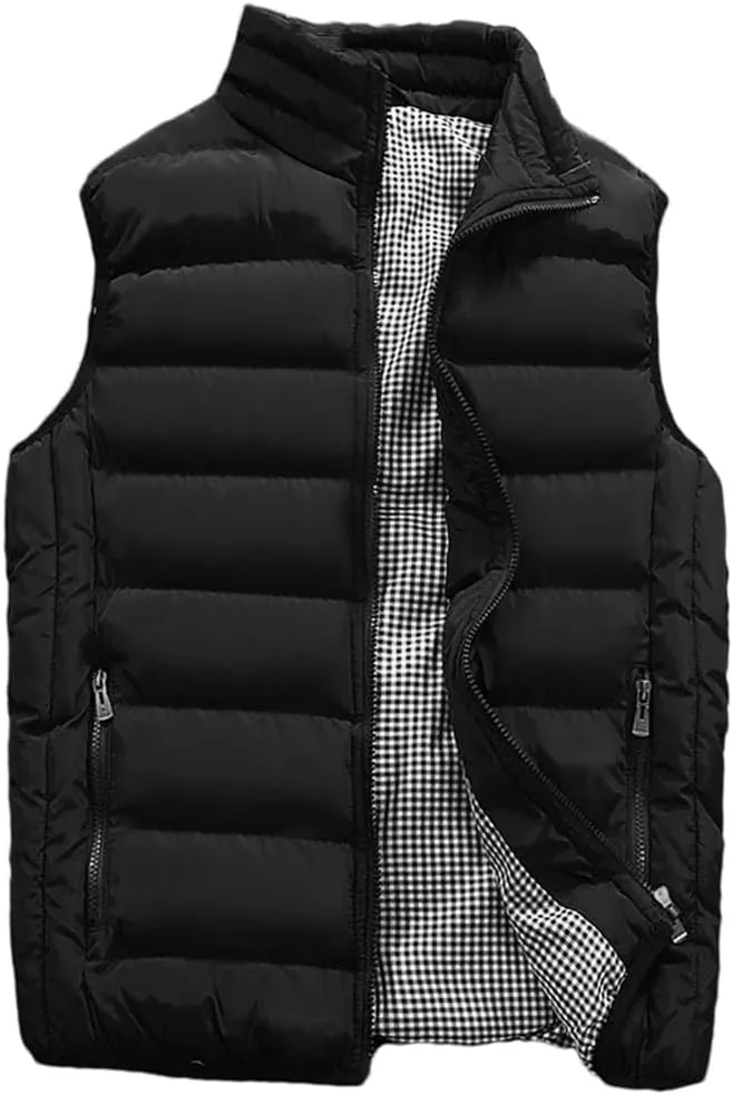 Men Autumn Winter Jackets Thick Vests Man Sleeveless Coats Warm Cotton-Padded Waistcoat