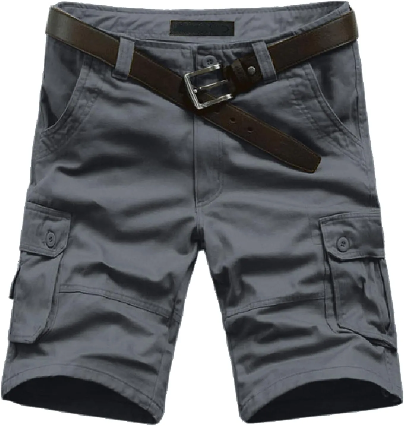 Men Shorts Casual Overalls Summer Men's and Color Pants with Multi-Pocket Men's Pants Black Cargo Shorts Men Work