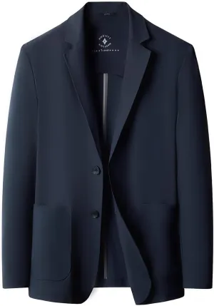Mens Blazer Ice Silk Men Suit Sport Coat Lightweight Business Casual Blazers Two Buttons Travel Spring Summer Jackets