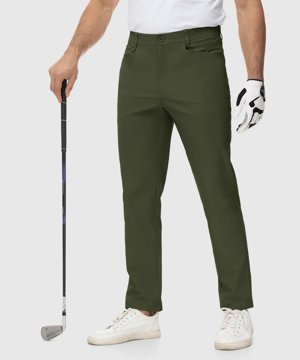Men's Casual Stretch Work Dress Golf Pants