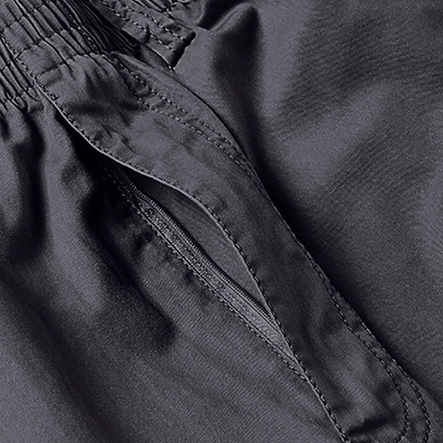 Mens Cotton Casual Shorts Lightweight Summer Soft Fit Baggy Shorts Twill Elastic Waist Solid Short with Pocket