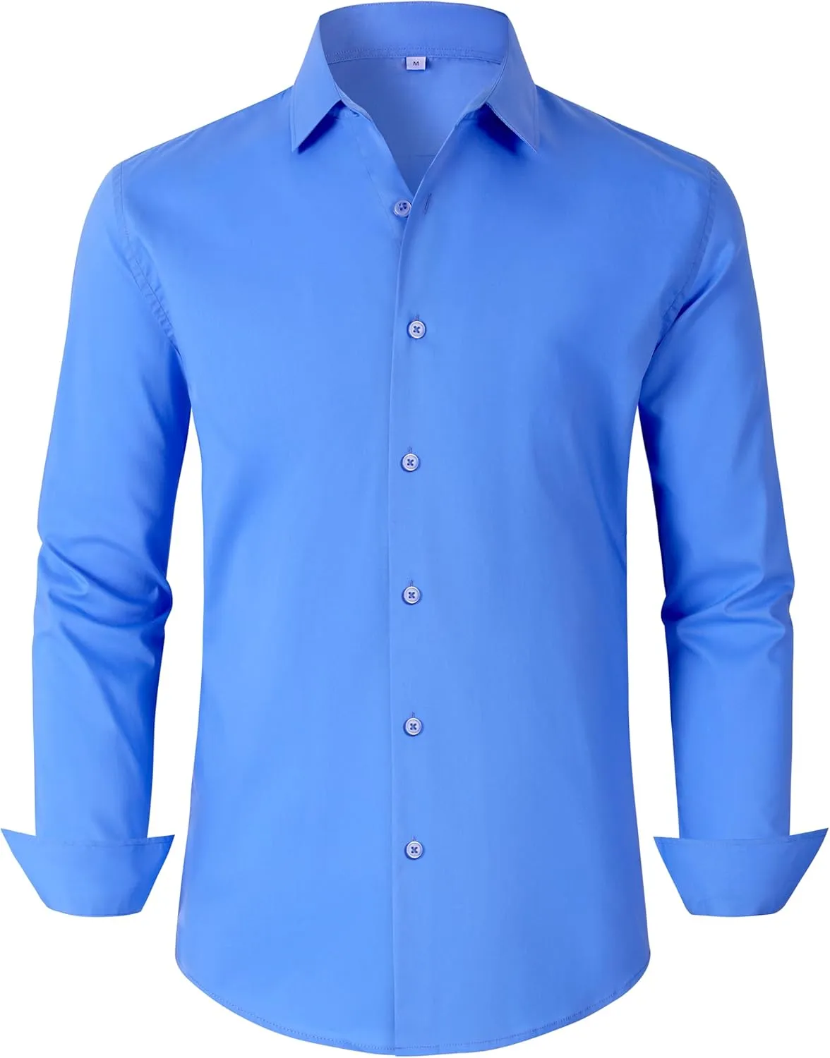 Mens Dress Shirts for Men Long Sleeve Wrinkle Free Button Down Shirt Formal Business Casual Shirts
