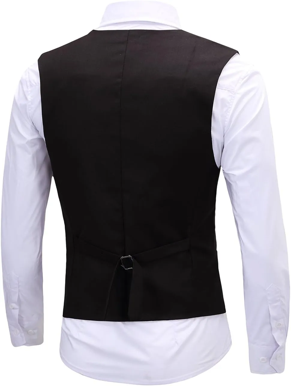 Men's Formal Dress Vest Business Slim Fit Sleeveless Tuxedo Suit Vest Waistcoat