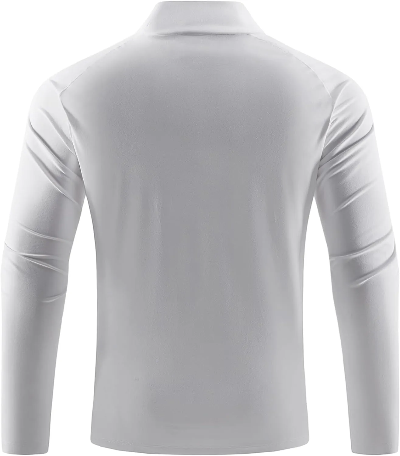 Mens Long Sleeve Workout Shirts Moisture Wicking Mock Neck Double Sides Brushed Soft Athletic T-Shirts