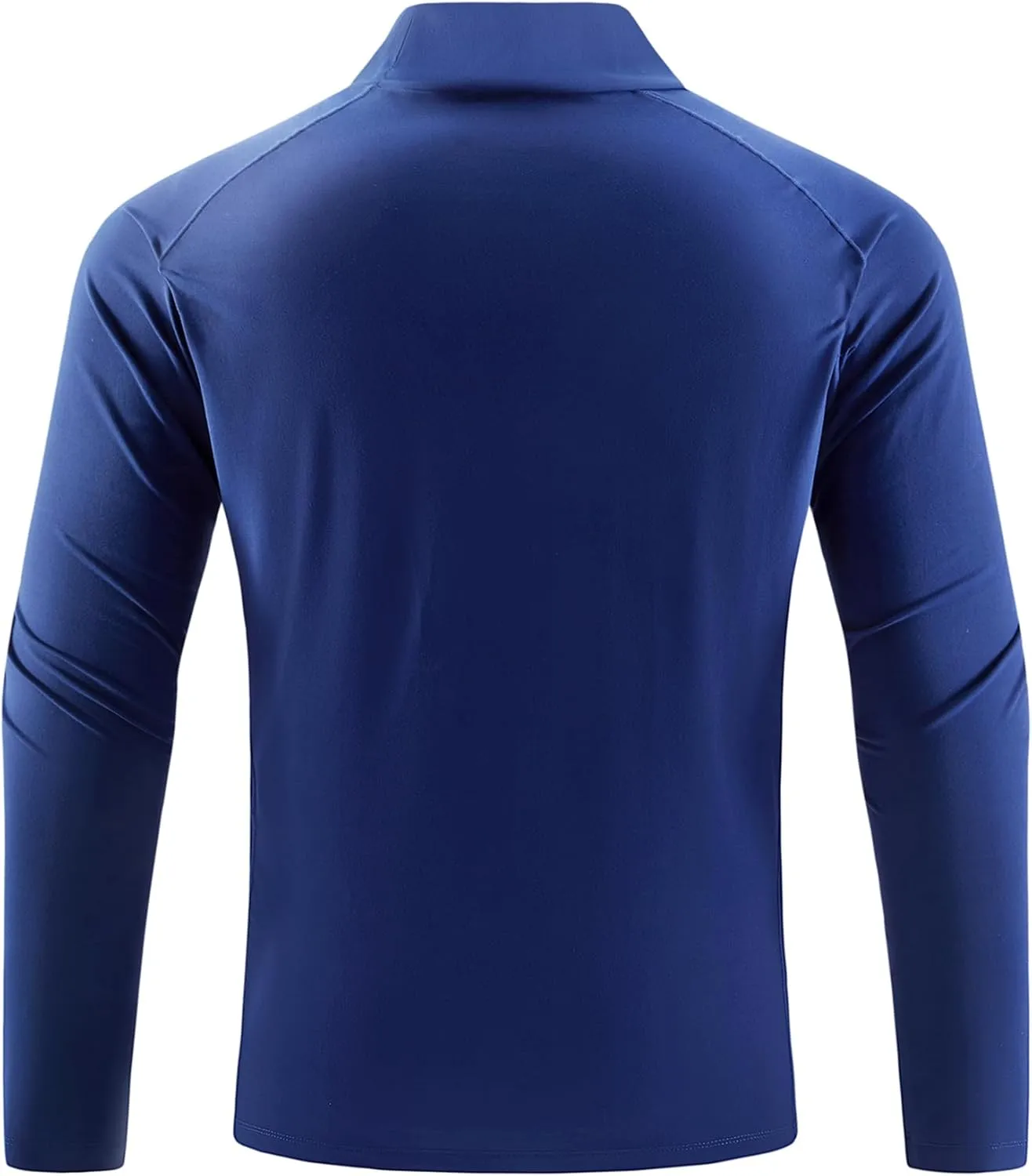 Mens Long Sleeve Workout Shirts Moisture Wicking Mock Neck Double Sides Brushed Soft Athletic T-Shirts