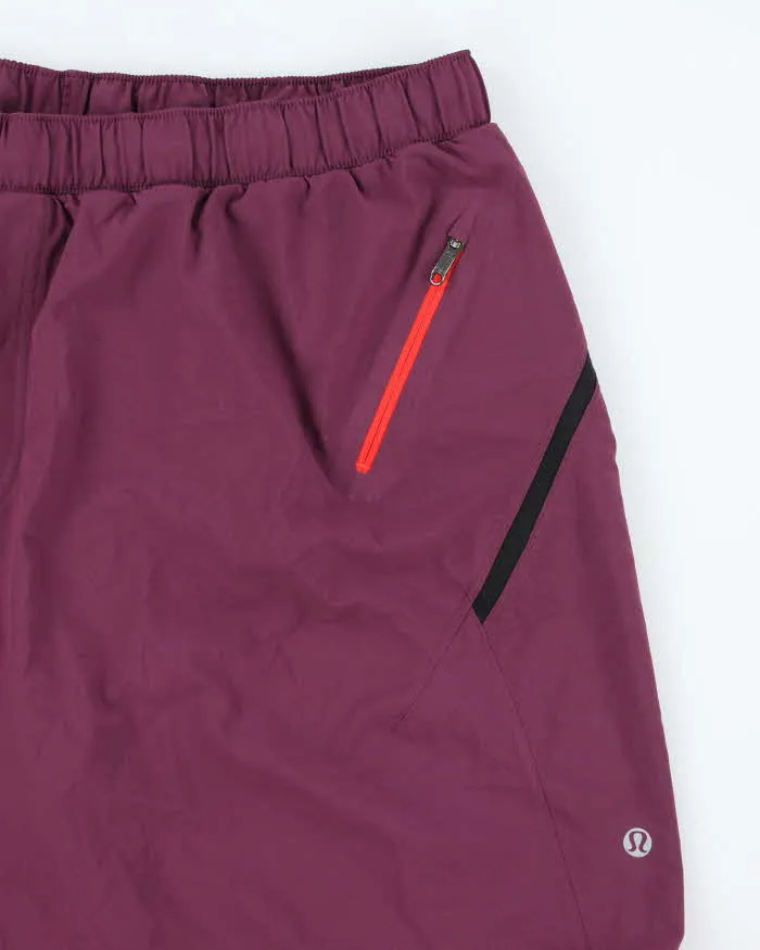 Men's Lululemon Lightweight Purple Running Sports Shorts - L