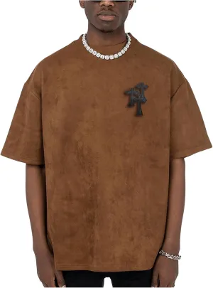 Men's Oversized Graphic Tee Letter Print Round Neck Drop Shoulder Shirts Pullover Vintage Distressed T Shirt
