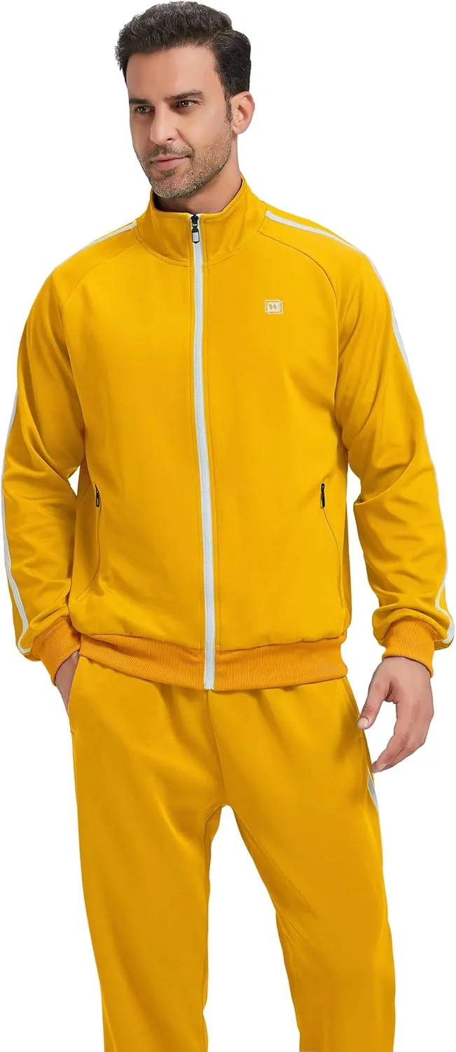 Men's Tracksuits Athletic Sportswear Casual Full Zip Sweatsuit for Men 2 Piece Outfits