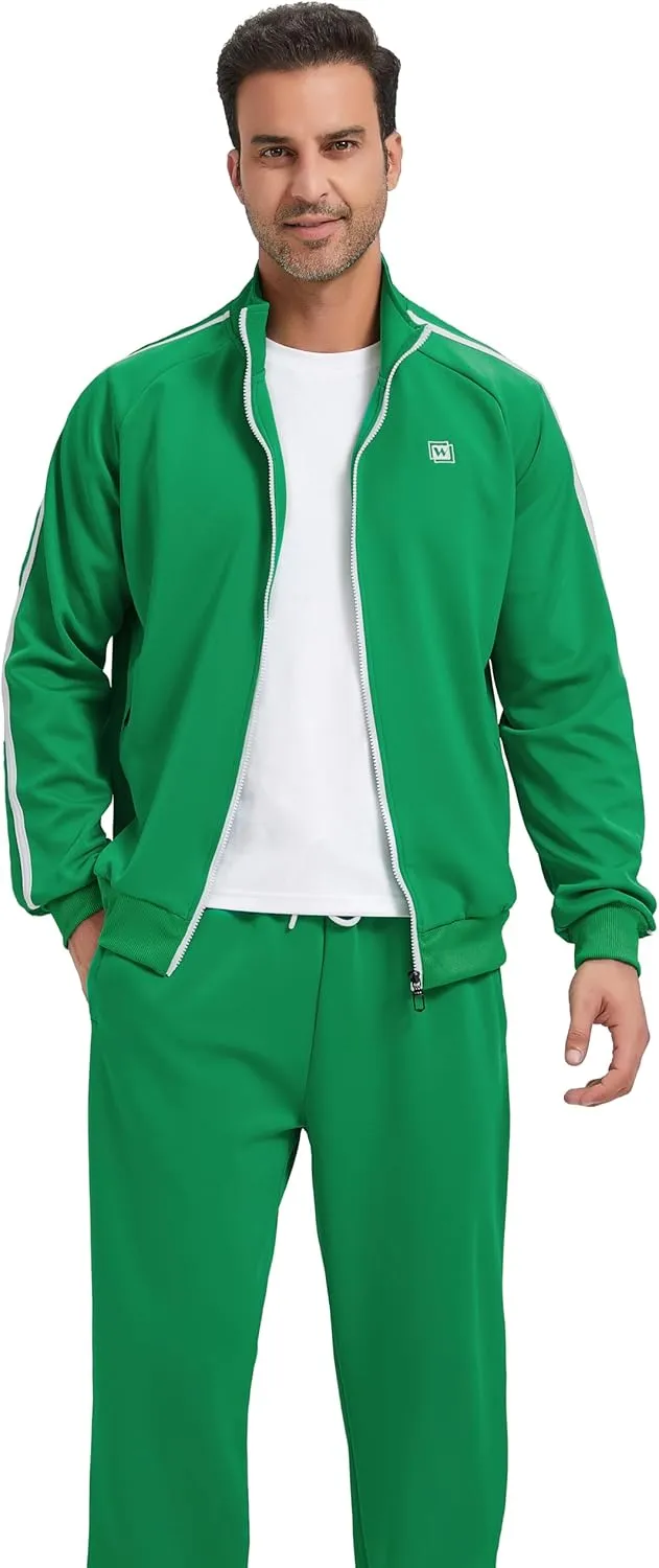Men's Tracksuits Athletic Sportswear Casual Full Zip Sweatsuit for Men 2 Piece Outfits