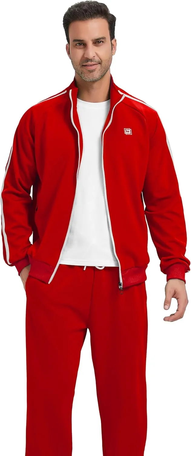 Men's Tracksuits Athletic Sportswear Casual Full Zip Sweatsuit for Men 2 Piece Outfits