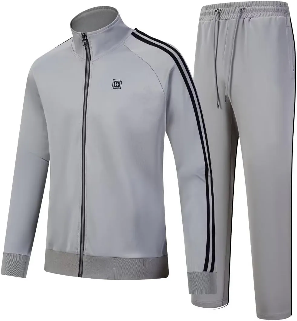 Men's Tracksuits Athletic Sportswear Casual Full Zip Sweatsuit for Men 2 Piece Outfits