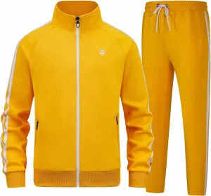 Men's Tracksuits Athletic Sportswear Casual Full Zip Sweatsuit for Men 2 Piece Outfits