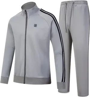 Men's Tracksuits Athletic Sportswear Casual Full Zip Sweatsuit for Men 2 Piece Outfits