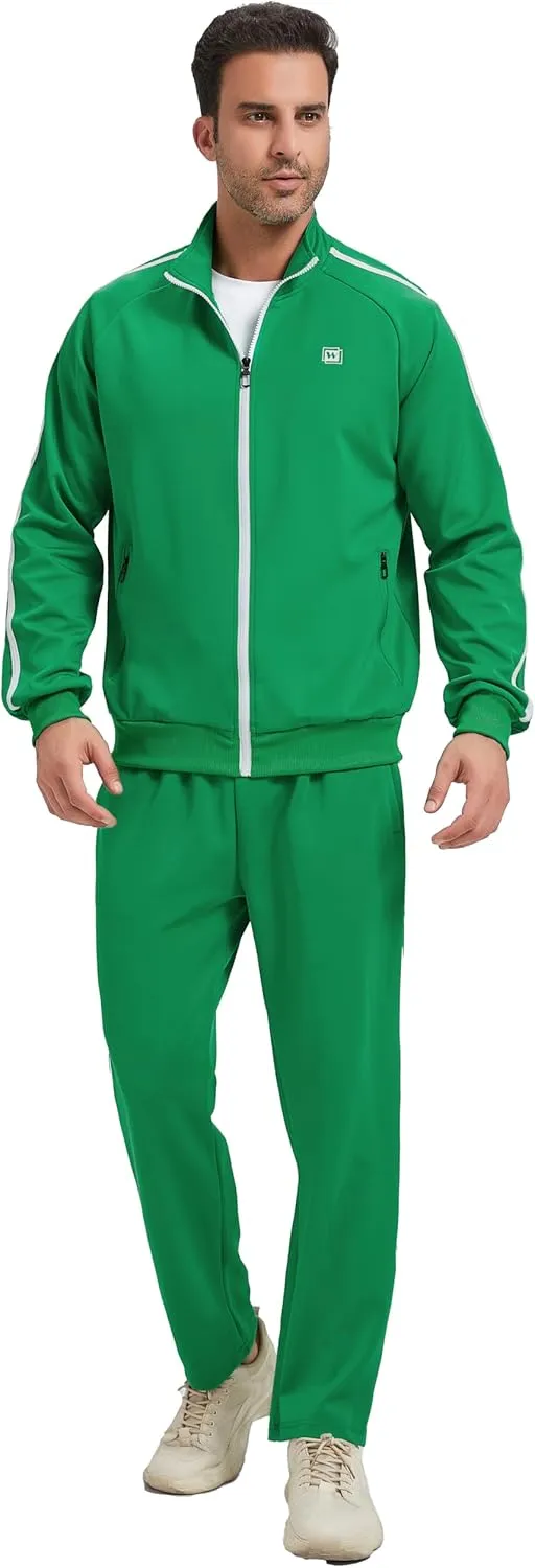 Men's Tracksuits Athletic Sportswear Casual Full Zip Sweatsuit for Men 2 Piece Outfits