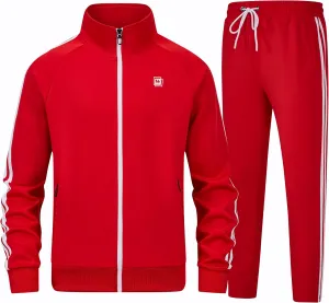 Men's Tracksuits Athletic Sportswear Casual Full Zip Sweatsuit for Men 2 Piece Outfits