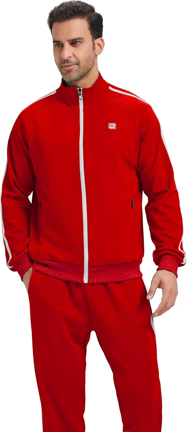 Men's Tracksuits Athletic Sportswear Casual Full Zip Sweatsuit for Men 2 Piece Outfits