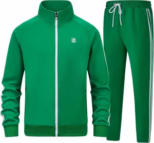 Men's Tracksuits Athletic Sportswear Casual Full Zip Sweatsuit for Men 2 Piece Outfits