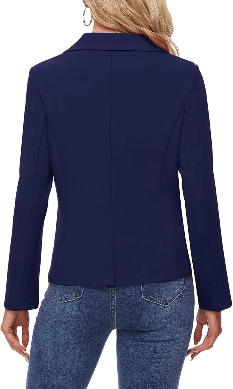 MINTLIMIT Long Sleeve Casual Blazer Button Front Work Office Lapel Collar Blazers Business Lightweight Jacket with Pockets