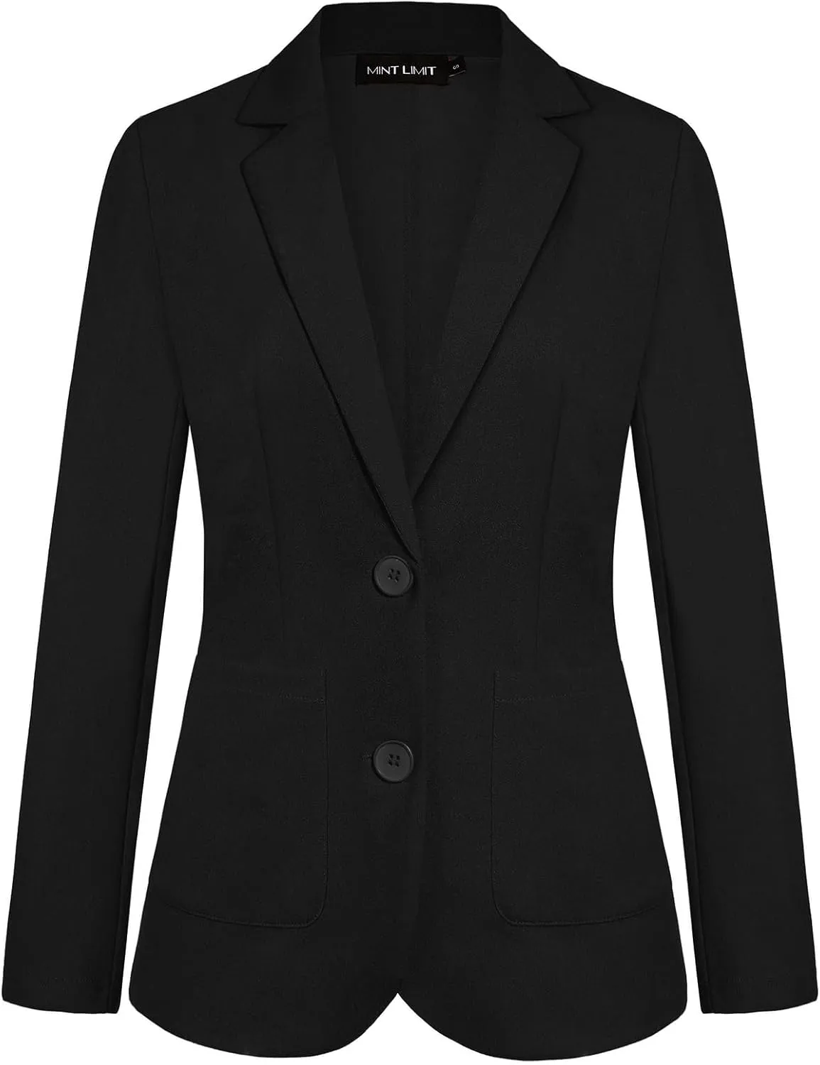 MINTLIMIT Womens Casual Long Sleeve Blazer Button Front Notch Lapel Work Office Business Blazers Jackets with Pockets