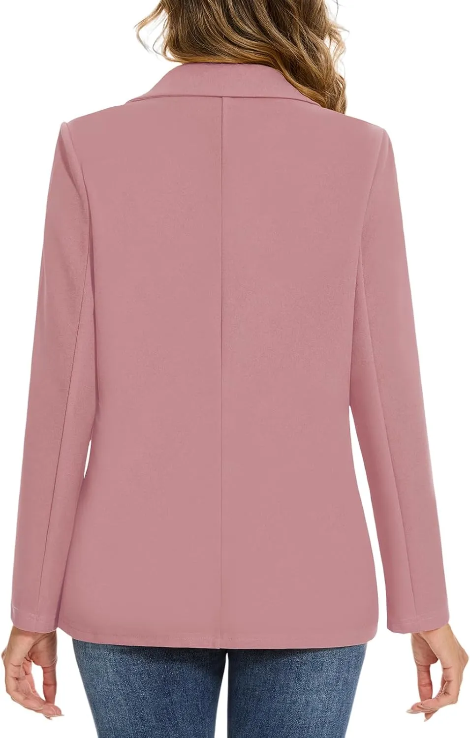 MINTLIMIT Womens Casual Long Sleeve Blazer Button Front Notch Lapel Work Office Business Blazers Jackets with Pockets