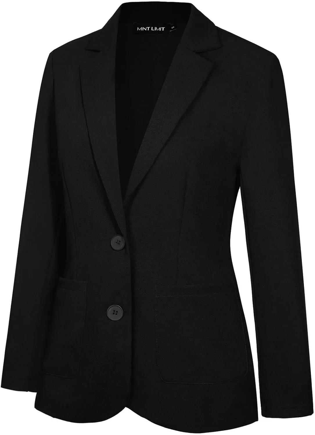 MINTLIMIT Womens Casual Long Sleeve Blazer Button Front Notch Lapel Work Office Business Blazers Jackets with Pockets
