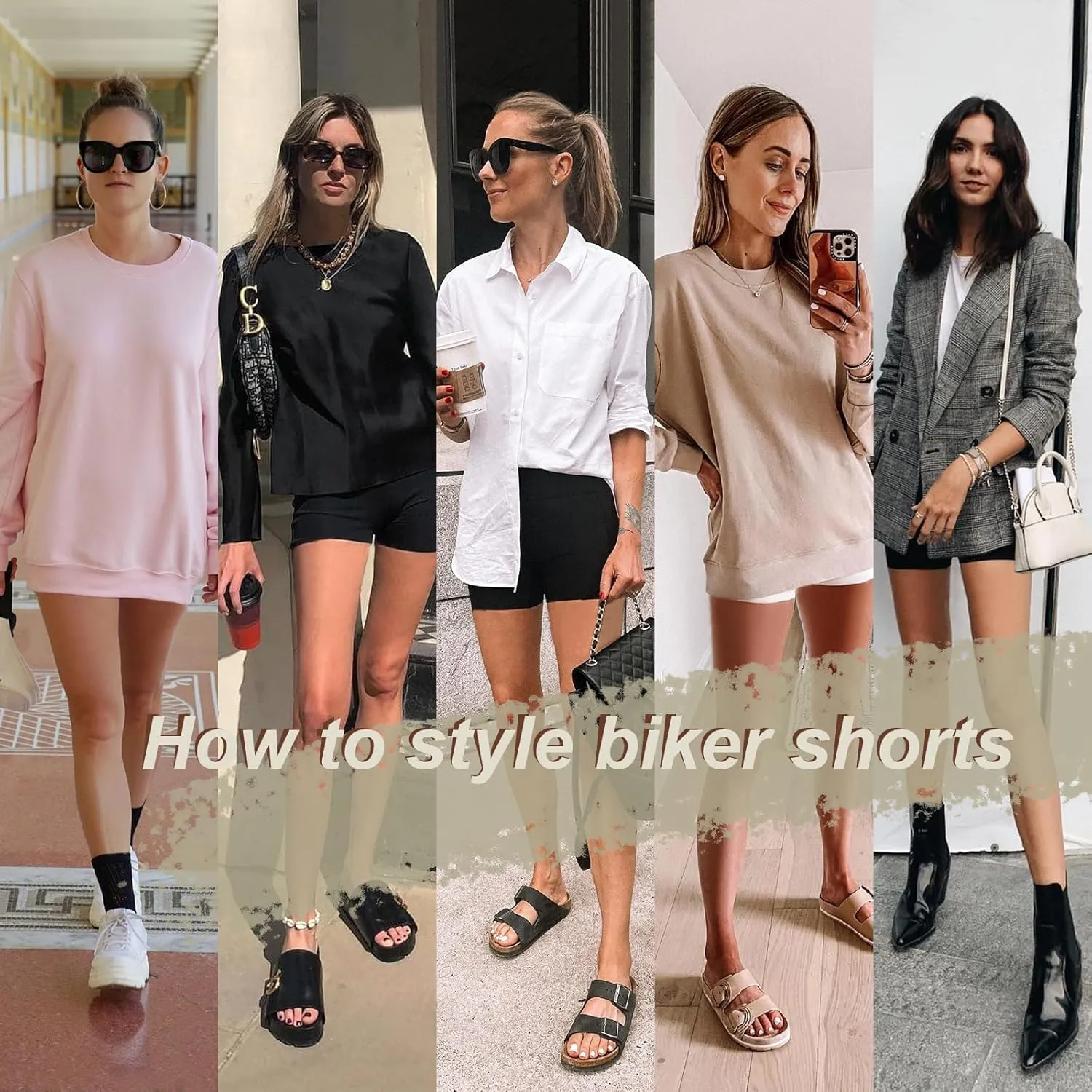 MOREFEEL High Waisted Biker Shorts for Women -3'' / 5'' Tummy Control Butt Lifting Gym Workout Athletic Shorts Yoga Pants