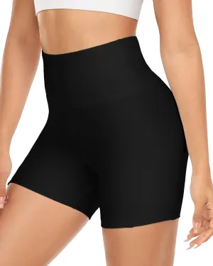 MOREFEEL High Waisted Biker Shorts for Women -3'' / 5'' Tummy Control Butt Lifting Gym Workout Athletic Shorts Yoga Pants