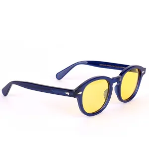 Moscot Originals Lemtosh Blue And Yellow Lens Sunglasses