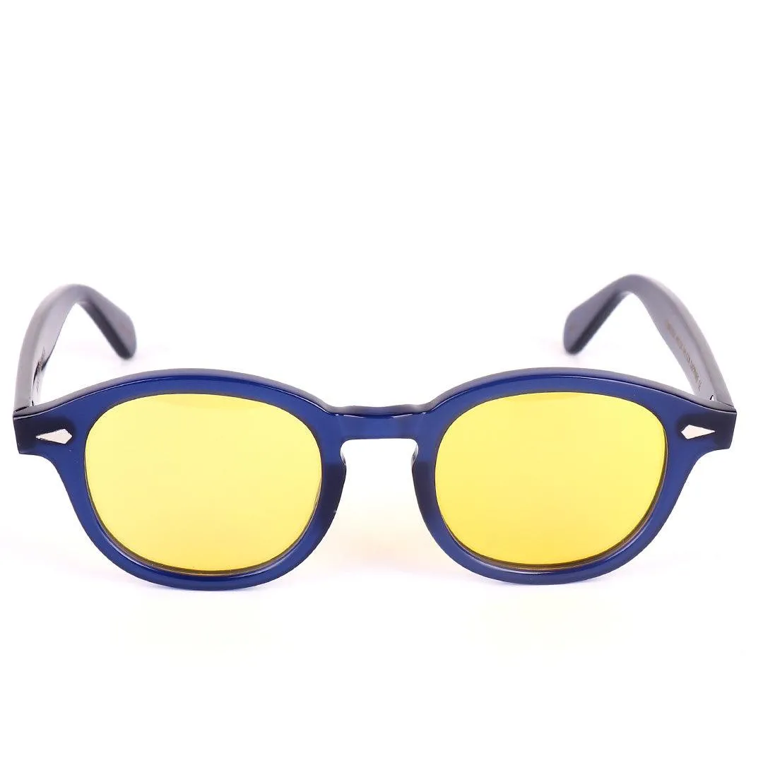 Moscot Originals Lemtosh Blue And Yellow Lens Sunglasses