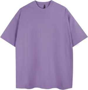 Mr.Color Mens T-Shirts Cotton Lightweight Causal Tees Loose Fit Solid Tshirts Short Sleeves Baggy Shirts