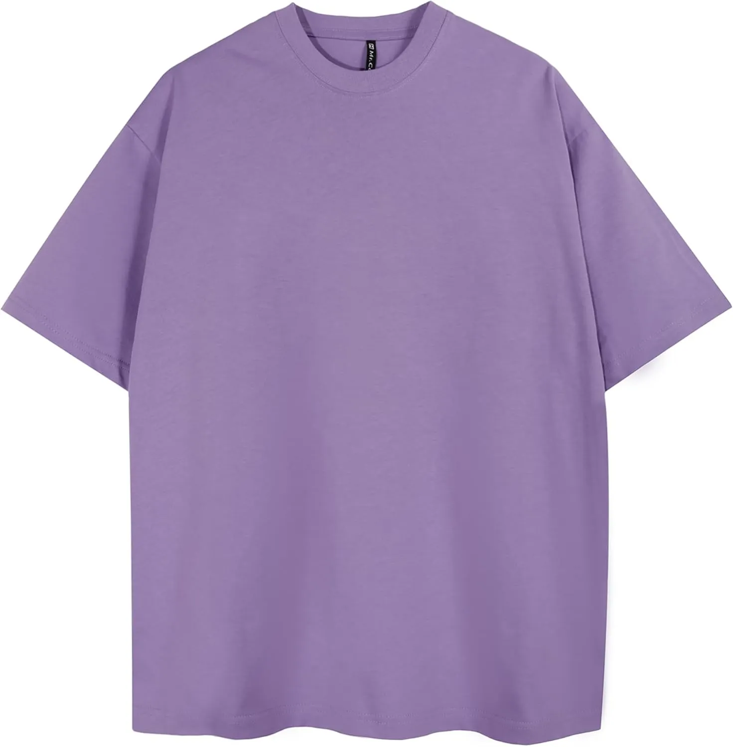 Mr.Color Mens T-Shirts Cotton Lightweight Causal Tees Loose Fit Solid Tshirts Short Sleeves Baggy Shirts