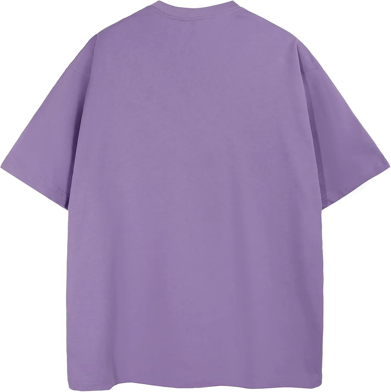 Mr.Color Mens T-Shirts Cotton Lightweight Causal Tees Loose Fit Solid Tshirts Short Sleeves Baggy Shirts