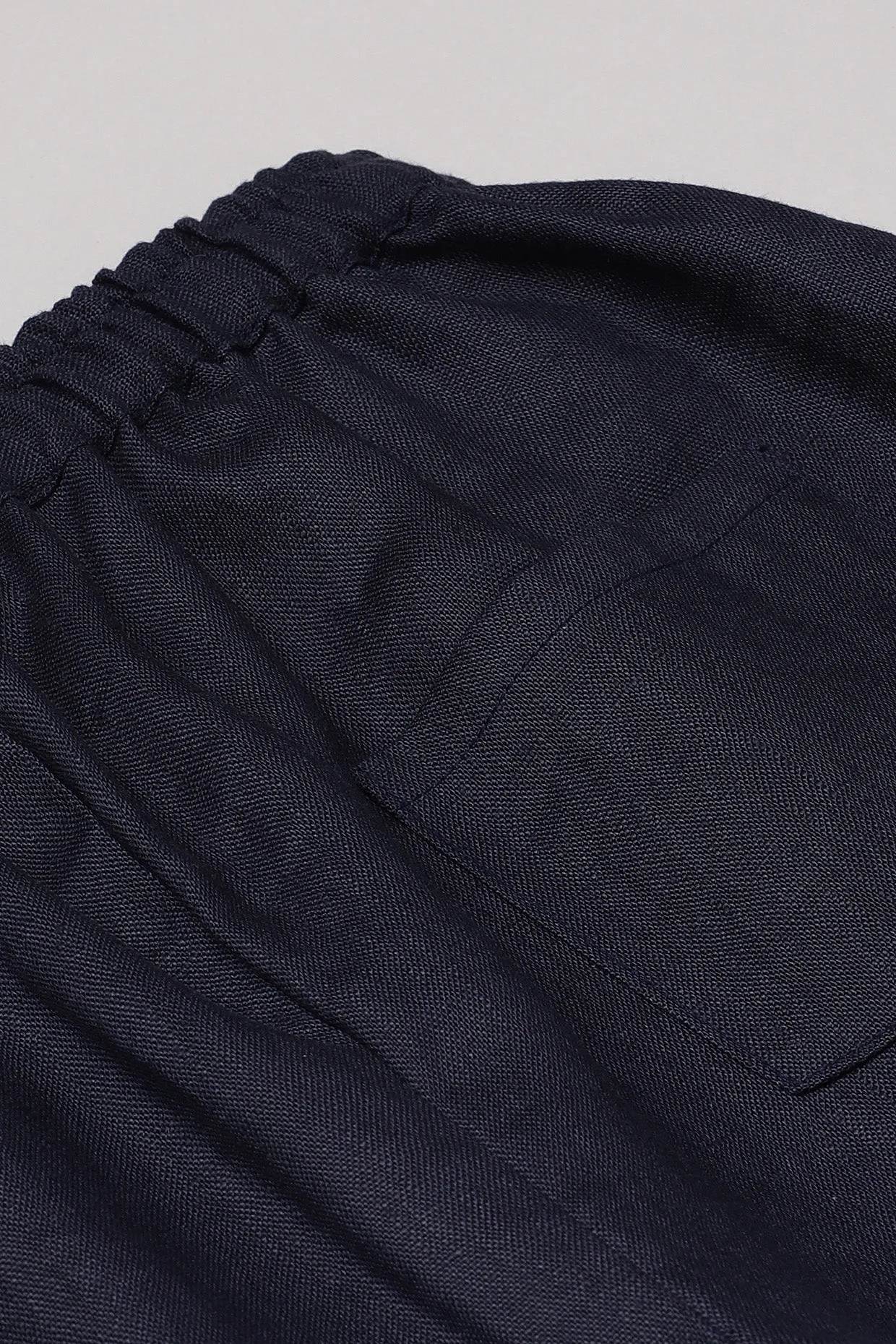 Navy Short Kurta and Jogger Set