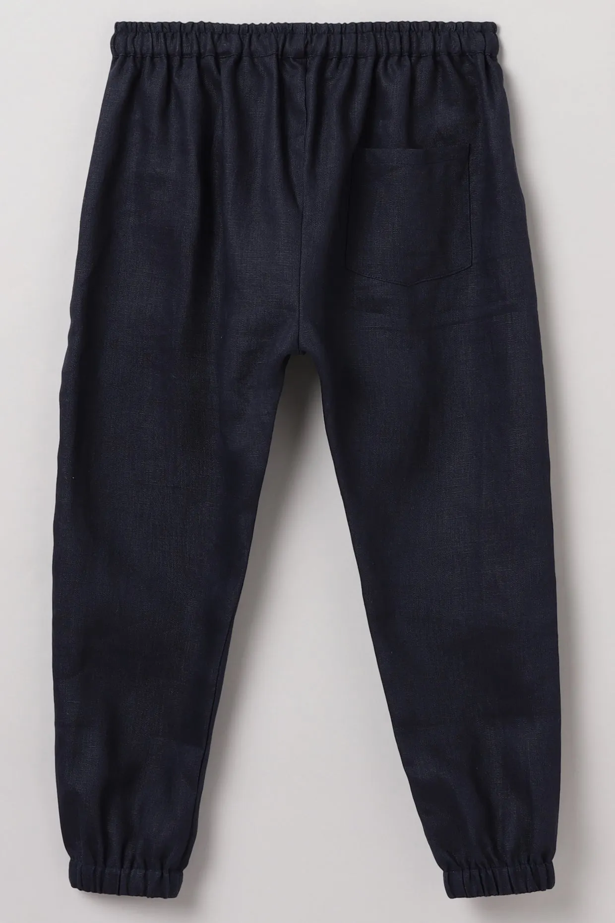 Navy Short Kurta and Jogger Set