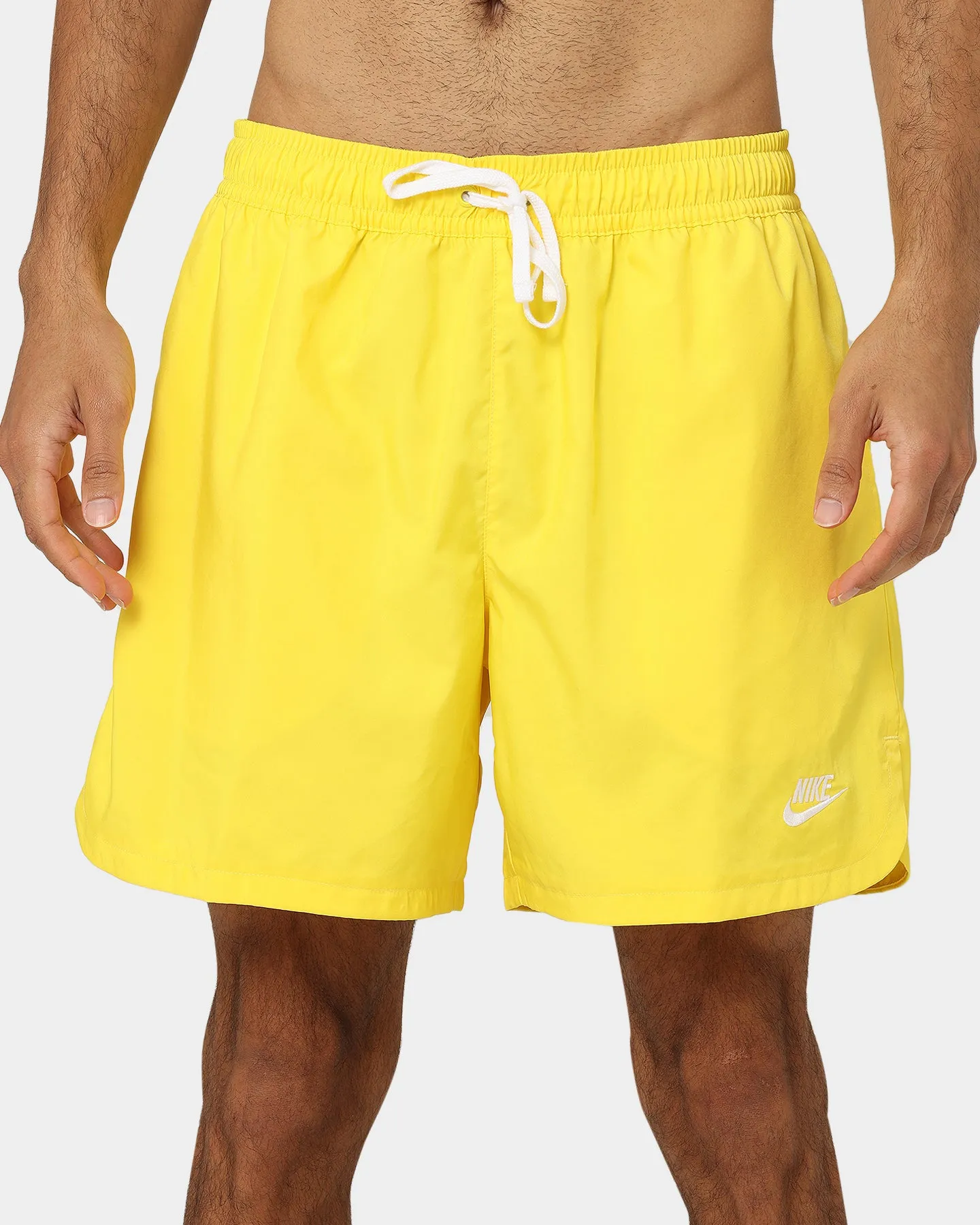 Nike Sportswear Sport Essentials Woven Lined Flow Shorts Yellow Strike/White