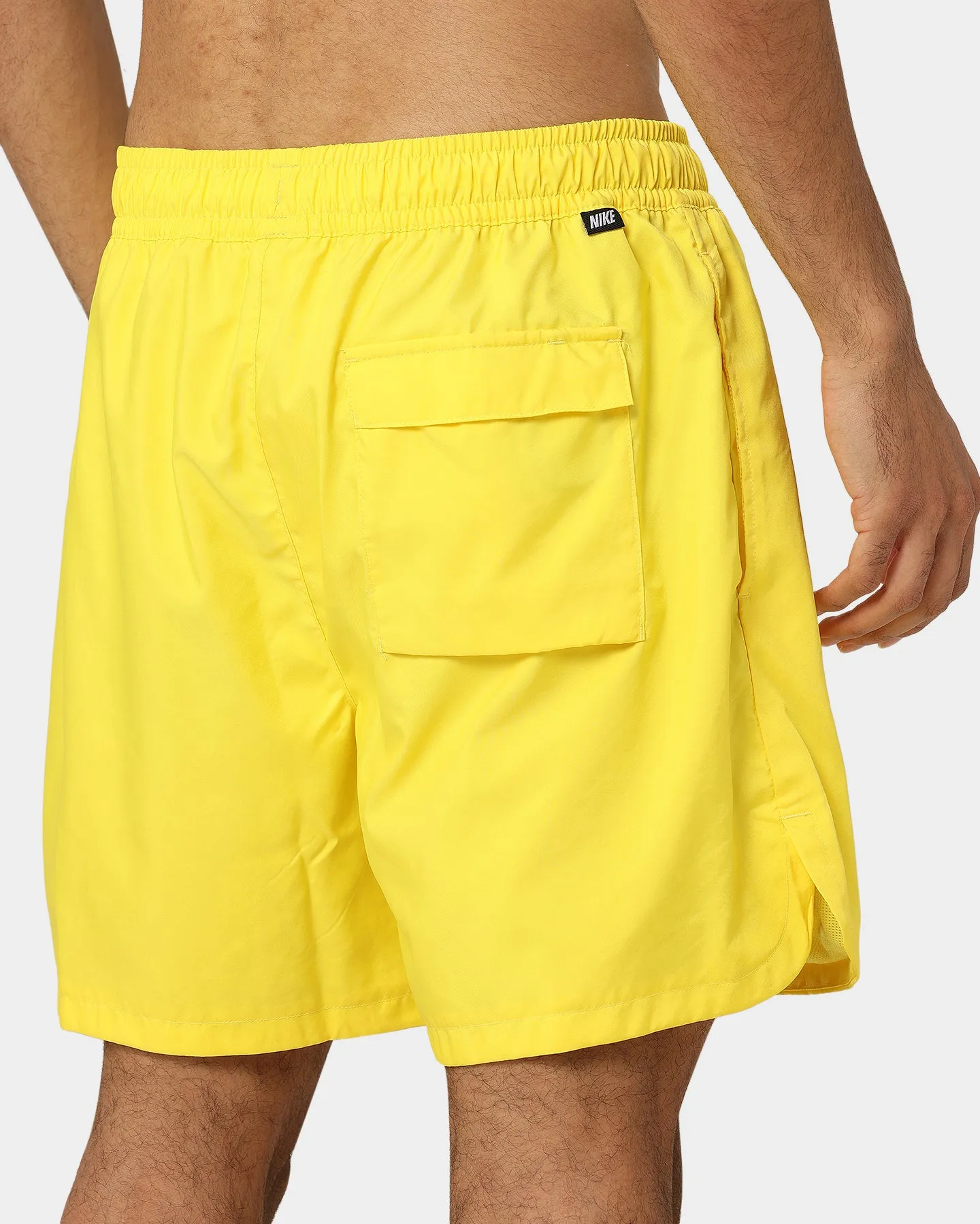 Nike Sportswear Sport Essentials Woven Lined Flow Shorts Yellow Strike/White