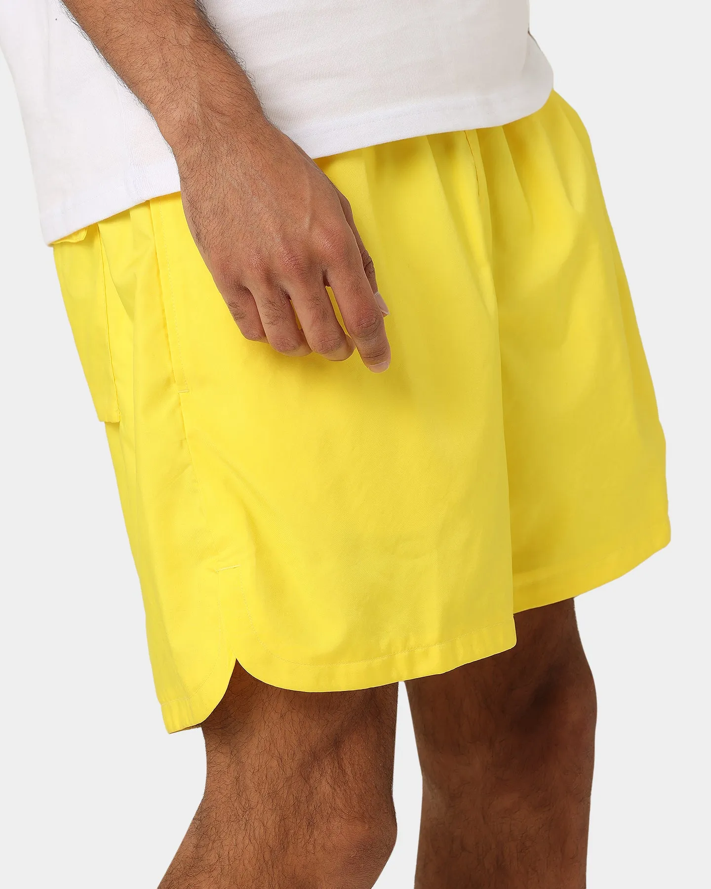 Nike Sportswear Sport Essentials Woven Lined Flow Shorts Yellow Strike/White