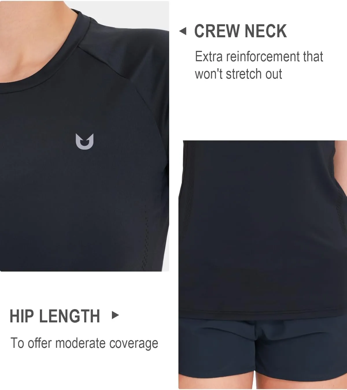 NORTHYARD Women's Short Sleeve Athletic Running Workout Shirts Lightweight Quick Dry Rash Guard Tops Shirts Moisture Wicking