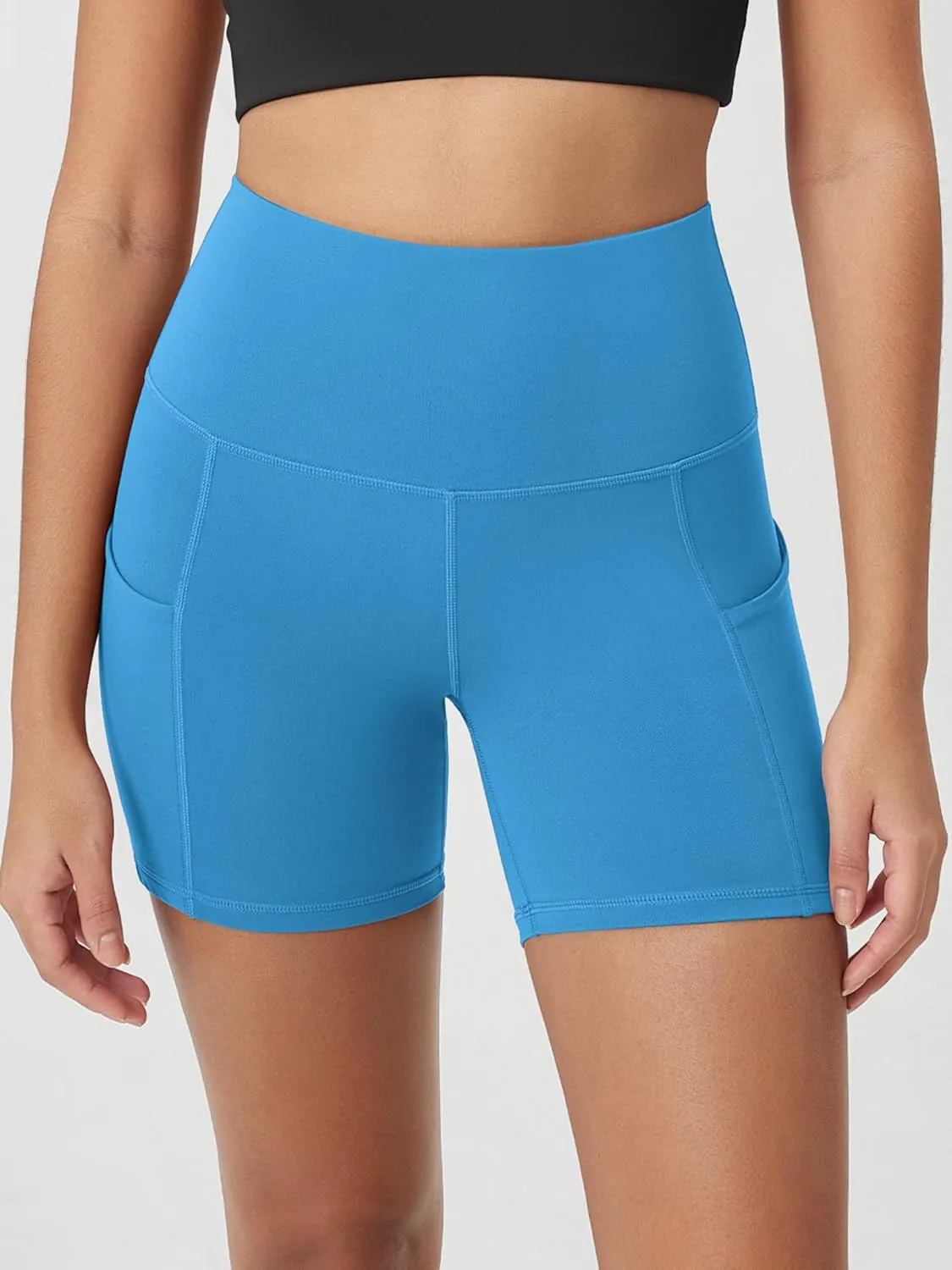 ODODOS Women's Tummy Control Biker Shorts 2.0 with Pockets High Waist Athletic Workout Yoga Shorts-5" / 8" / 10" Inseam