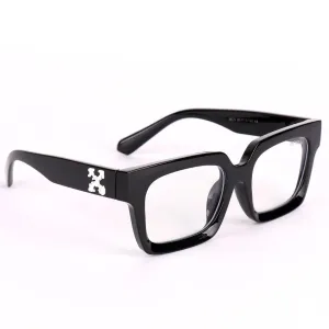 Off White Virgil Abloh Collection Square Designed Black Sunglasses