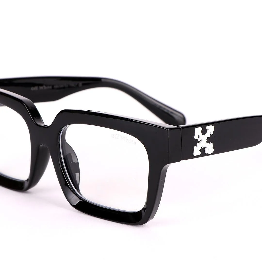Off White Virgil Abloh Collection Square Designed Black Sunglasses