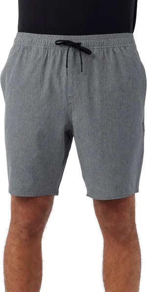 O'NEILL Men's Santa Cruz Khaki Shorts - Quick Dry 18-Inch Outseam Elastic Waist Mens Khaki Shorts for Outdoor Activities